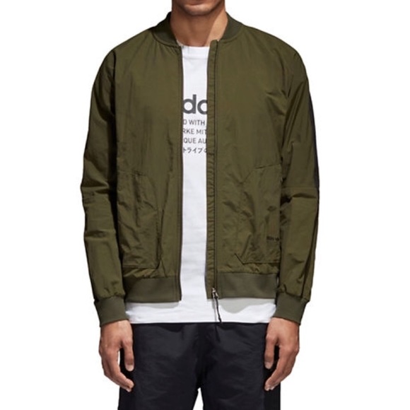 adidas army green jacket
